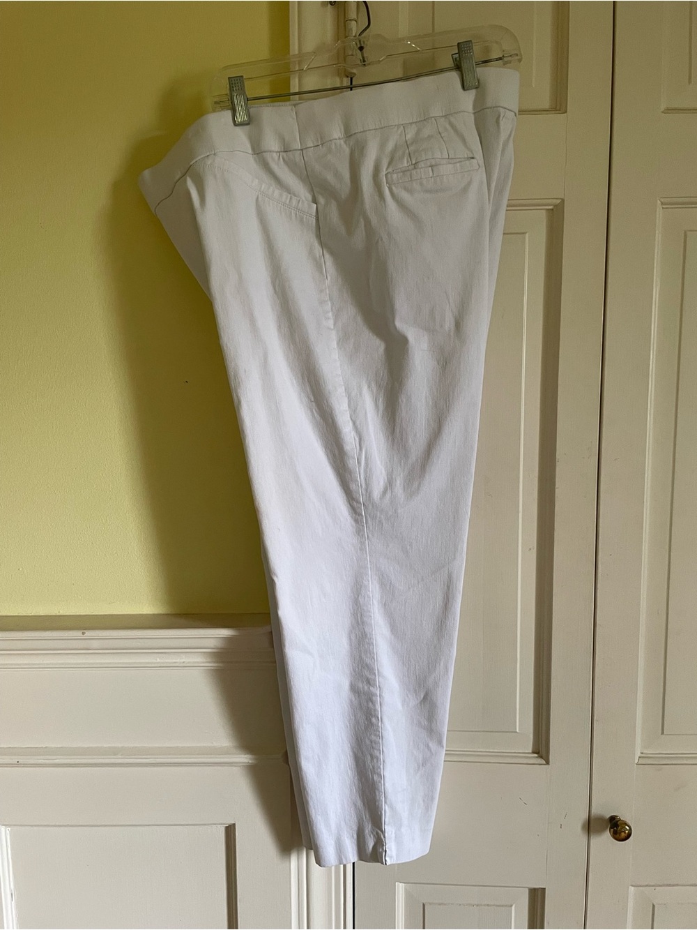 Briggs New York White Womens Tailored Straight Leg with pockets Sz 18